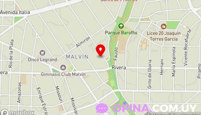 mapa de Kiosko Salón Fantasía - Regalería Papelería Kiosco en Montevideo