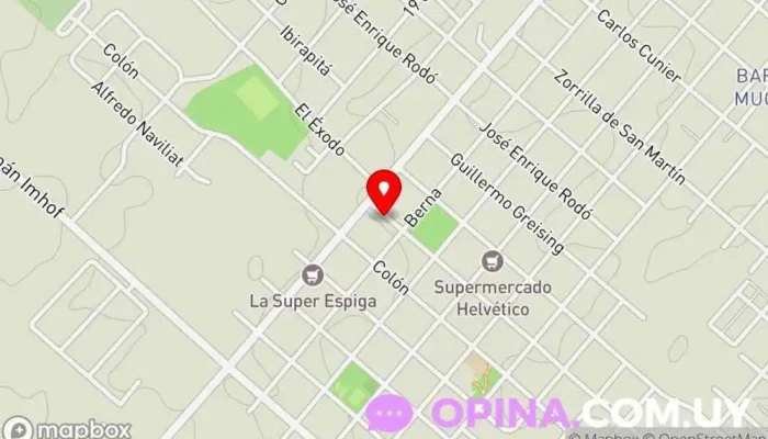 mapa de KUNZ - Gráfica y Papelería Papelería en Nueva Helvecia