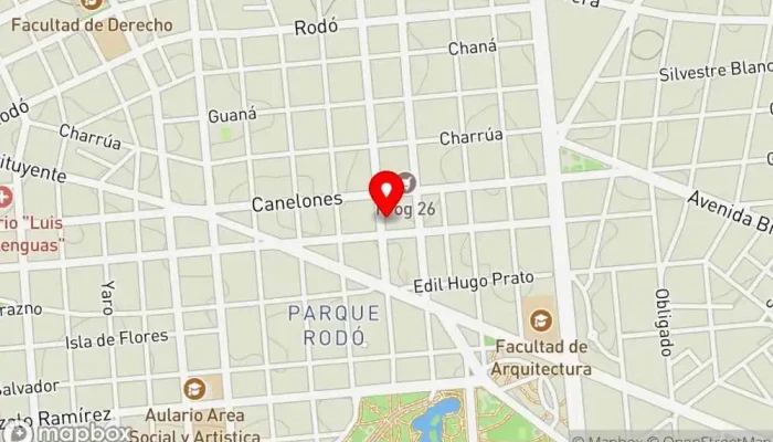 mapa de Kustom Bar Bar en Montevideo