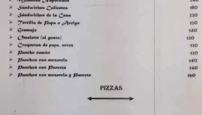 L De Rostan Menu