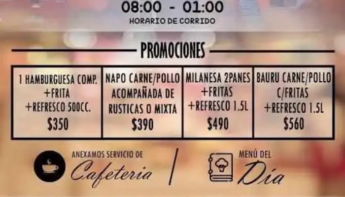 La Abuelita 20 Menu