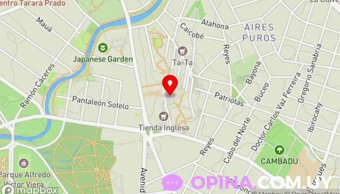 mapa de La academia Centro educativo en Montevideo