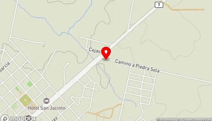 mapa de La Alacena Restaurante de comida rápida en San Jacinto