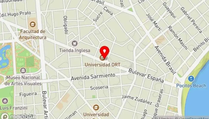 mapa de La Bicicleta Café Restaurante, Espacio de coworking, Cafetería apta para perros, Cafetería en Montevideo