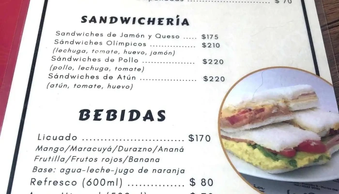 La Bizcocheria Boutique Menu