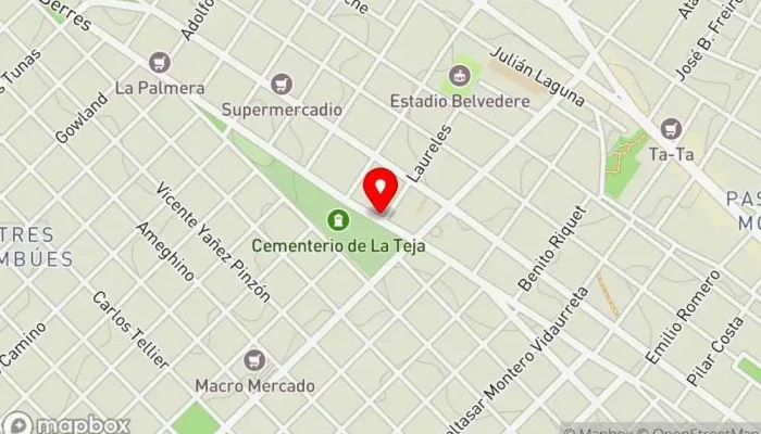 mapa de La Bodeguita Srl Restaurante en Montevideo