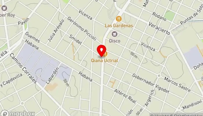 mapa de La Burgueria Hamburguesería, Cafetería, Restaurante de comida rápida en Montevideo