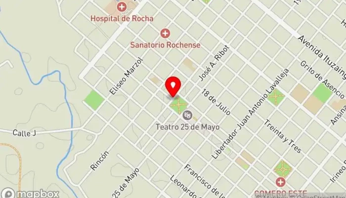 mapa de La Cantina del Social Rocha Cafetería en Rocha