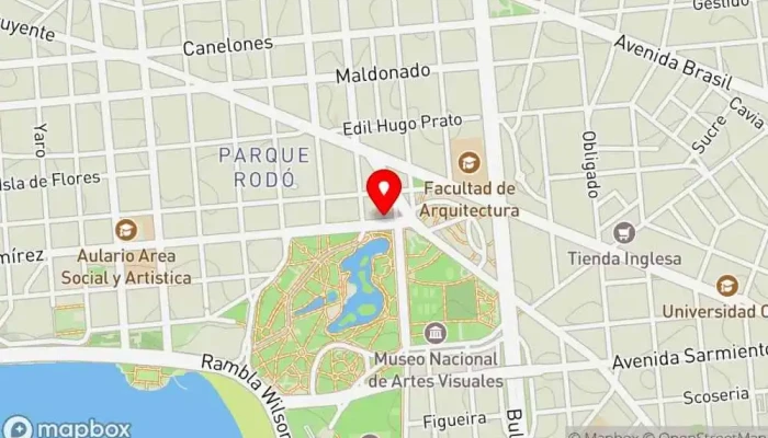 mapa de La Carola Restaurante de cocina española, Restaurante de alta cocina en Montevideo