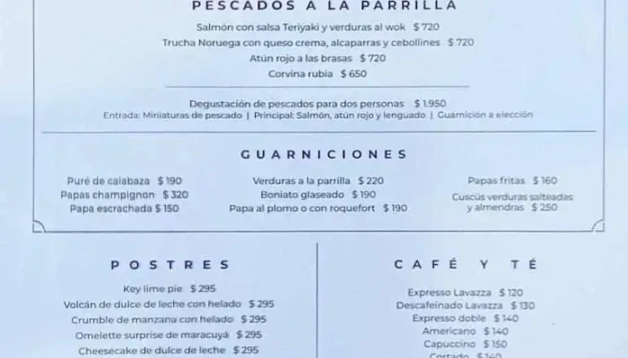 La Casa Violeta:  Menu