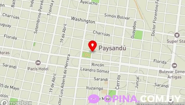 mapa de La Charrúa Rancho ganadero en Paysandú