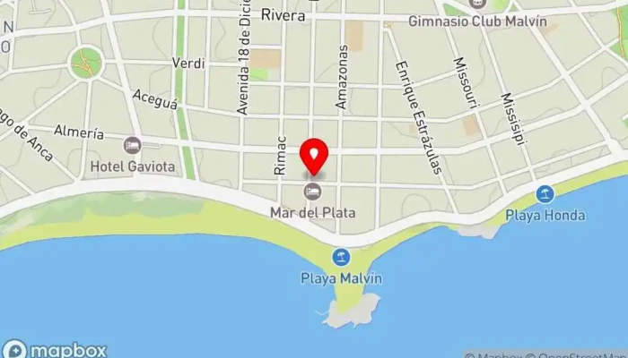 mapa de La Cigale Heladería, Alimentación y bebida en Montevideo