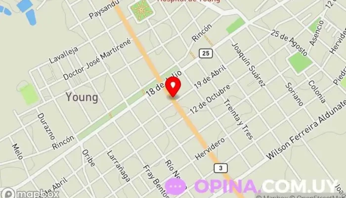 mapa de La Cigueña Juguetería Bazar Centro comercial en Young