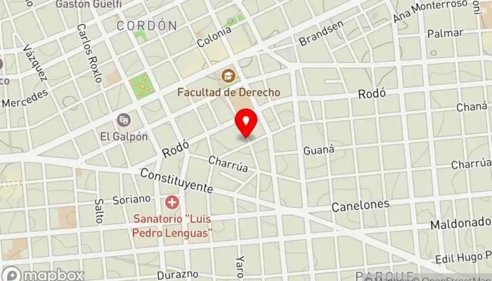 mapa de La Cocina Del Barrio Cafetería en Montevideo