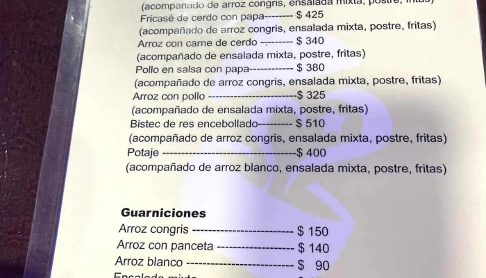 La Comida De Mama Menu - Restaurante cubano