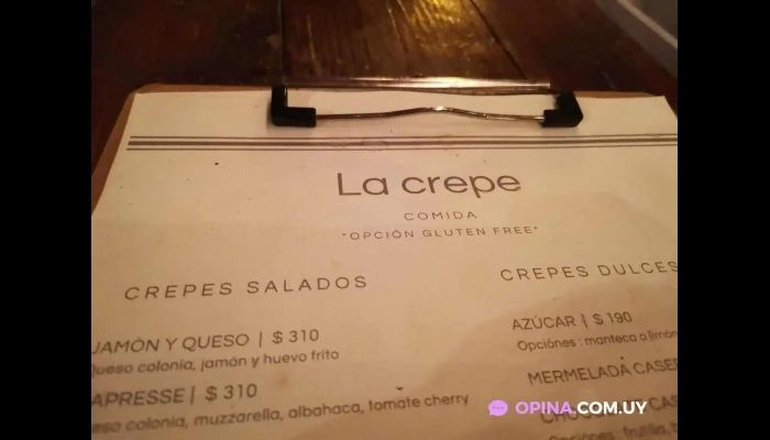 La Crepe:  Menu - Crepería