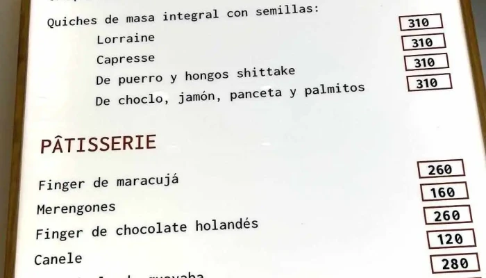 La Croissanteria Menu - Cafetería