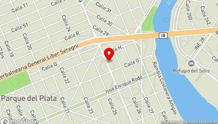mapa de La Cuchara de Madera Restaurante en Parque del Plata