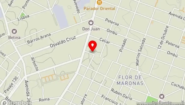 mapa de LA DECANA Pizzería en Montevideo