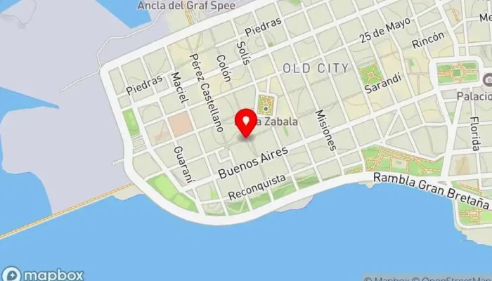 mapa de La Delizia Cafetería, Pastelería en Montevideo