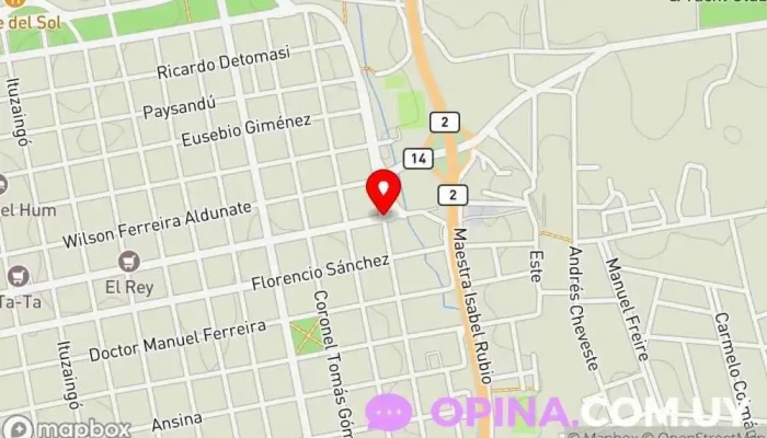 mapa de Lá demorada Urbanización en Mercedes