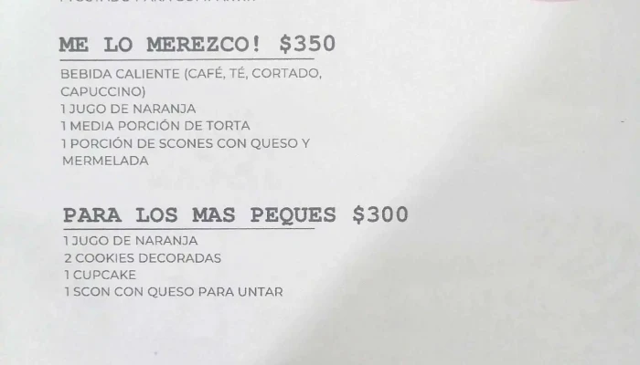 La Dulceria De Paula En El Mercado Menu