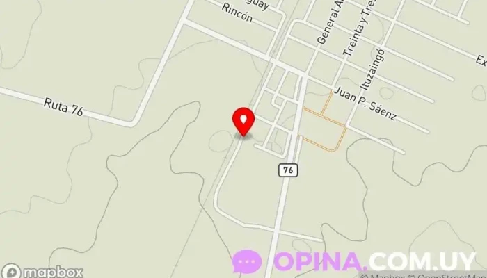 mapa de La escondida Casa rural en Veinticinco de Mayo