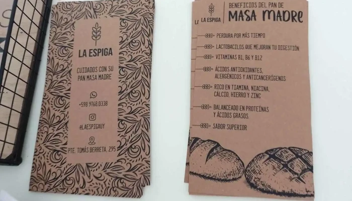 La Espiga:  Menu