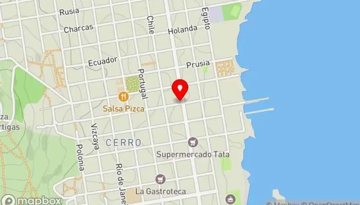 mapa de La esquina del Sabor Parrilla en Montevideo