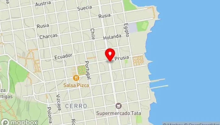 mapa de La Feliche Heladería, Cafetería en Montevideo