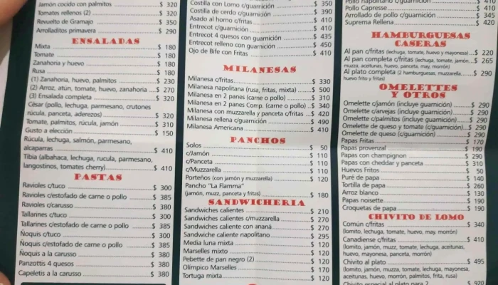 La Flamma Bar -  Menu - Restaurante