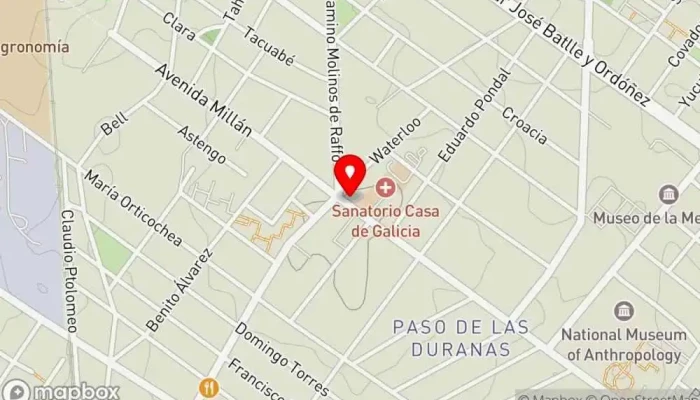 mapa de LA FLORESTA -Fábrica de Pastas Frescas- Restaurante especializado en fideos en Montevideo