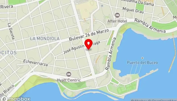 mapa de La fonda del puertito Restaurante en Montevideo