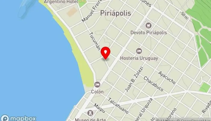 mapa de La Fonda Piriapolis Restaurante en Piriápolis