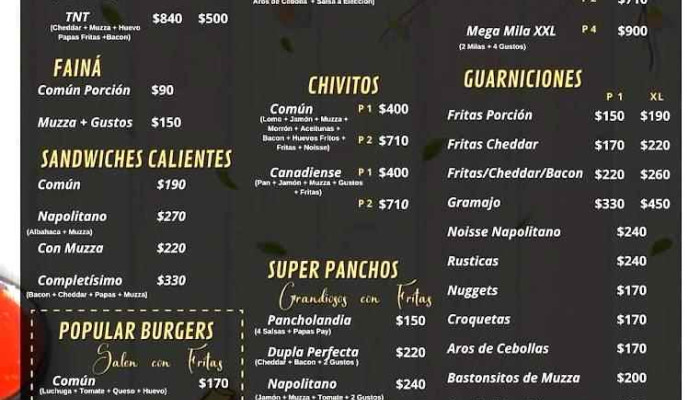 La Fondita Del Barrio:  Menu