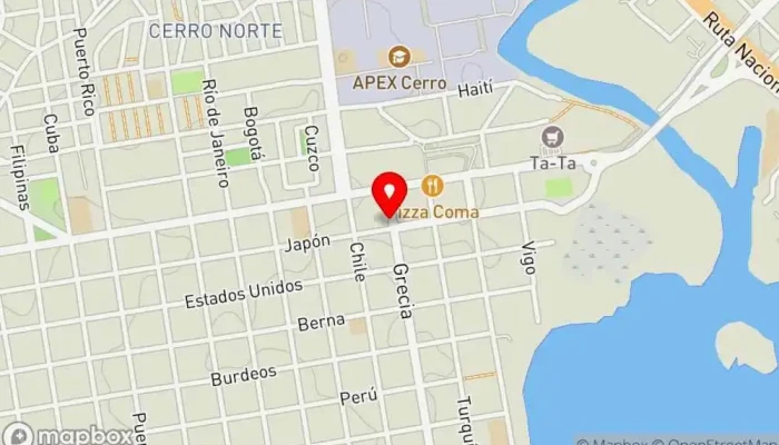 mapa de LA FORTALEZA PIZZERIA Restaurante en Montevideo