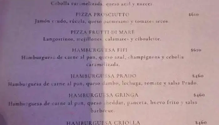 La Giraldita:  Menu - Restaurante