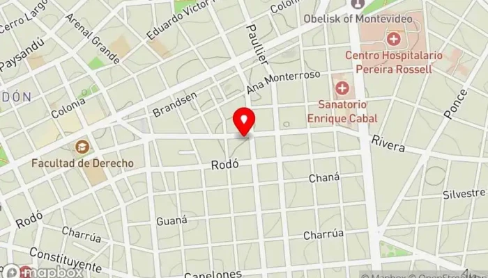 mapa de La Greña Panadería en Montevideo