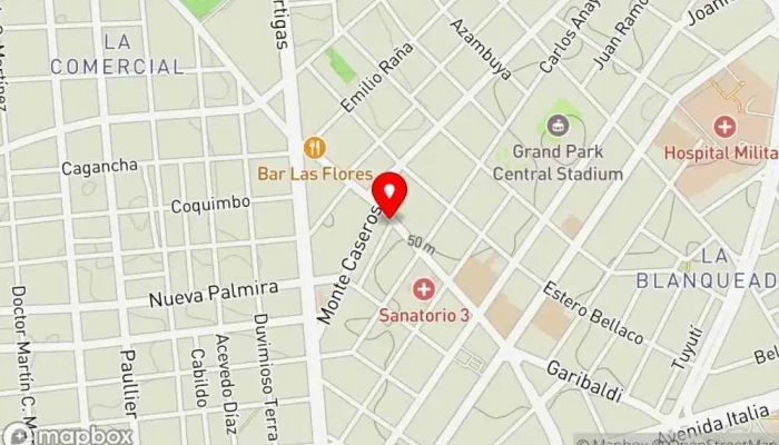 mapa de La Güera Taquería Restaurante de comida rápida, Restaurante en Montevideo