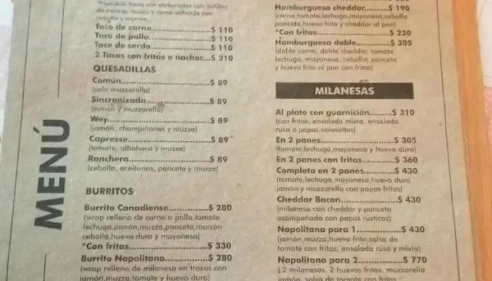 La Guera Taqueria Menu - Restaurante de comida rápida