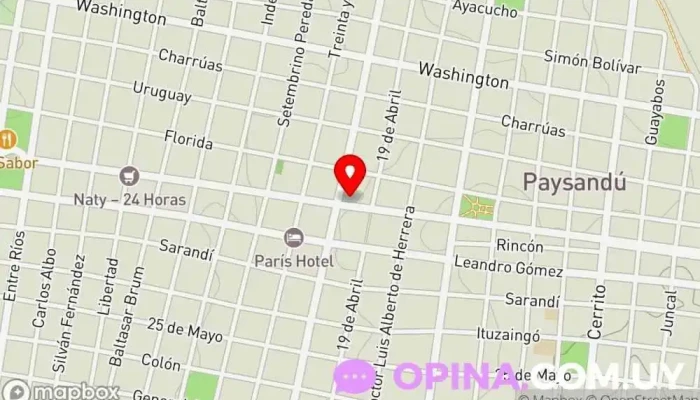 mapa de La Heroica Negocios Inmobiliarios Agentes inmobiliarios en Paysandú