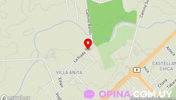 mapa de LA ILÍADA ESQ. EROS Casa rural en Barros Blancos