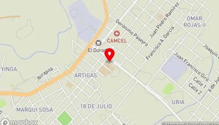 mapa de la Kantina del Liceo RB Cafetería en Rio Branco