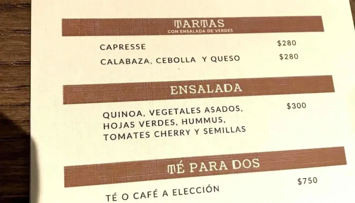 La Latina Cafe Menu - Cafetería