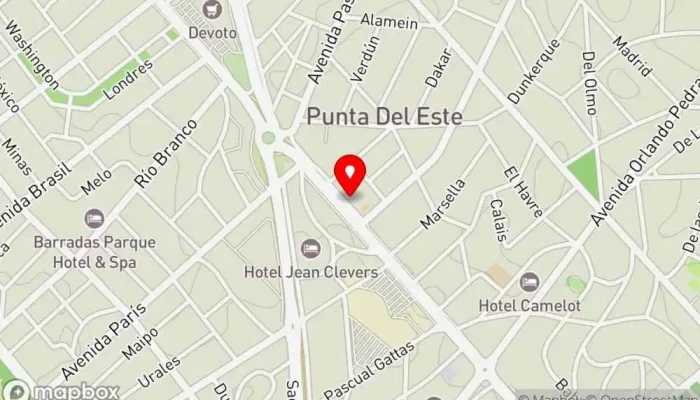 mapa de La Loma Boutique Punta del Este Cafetería, Restaurante de desayunos, Pastelería en Punta del Este