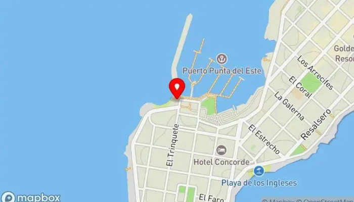 mapa de La Marea Restaurante en Punta del Este