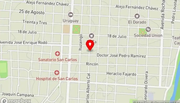 mapa de La Márgara En Casa Restaurante en San Carlos