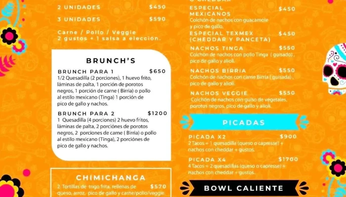 La Mexicana:  Menu - Restaurante mexicano