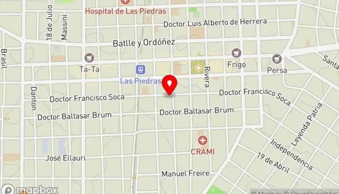 mapa de La Nueva Rienda Restaurante en Las Piedras
