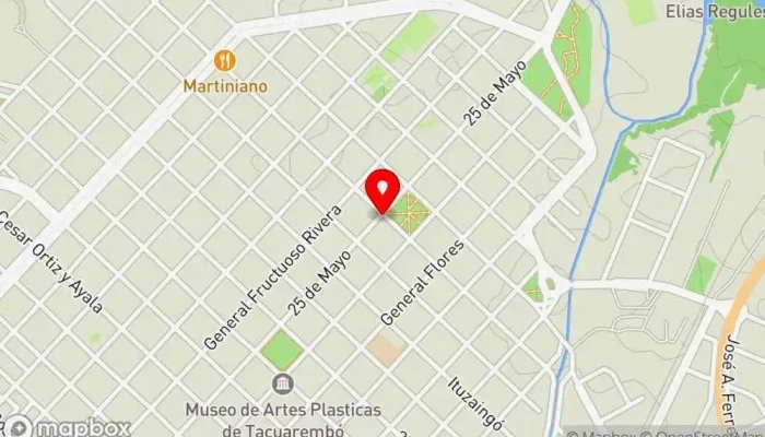 mapa de La Nueva Sombrilla Restaurante de comida rápida en Tacuarembó